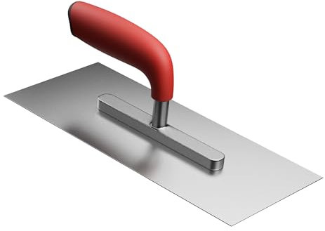 1A GLÄTTKELLE - Rostfreier Edelstahl - Komfortables Handling für ermüdungsfreies Arbeiten, langlebig, robust, hochwertiges Werkzeug zum Auftragen und Glätten von Putz, Spachtelmassen und Abdichtungen