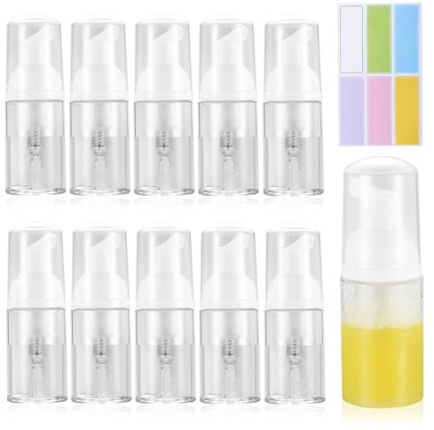 11 Pcs Foam Soap Dispenser Bottles, 30 ml/1 oz Foaming Soap Dispenser, Travel Foam Pump Bottles, Portable Soap Foam Dispenser for Lotions Liquid Dish and Hand Soap Dispenser Bathroom Kitchen