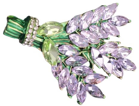 LIFKOME 2stücke Lavendel Blumenbrosche Für Damen Dekorative Anstecknadel Für Kleidung Hüte Kleider Und Accessoires Elegante Brosche Mit Strasssteinen Für Besondere Anlässe
