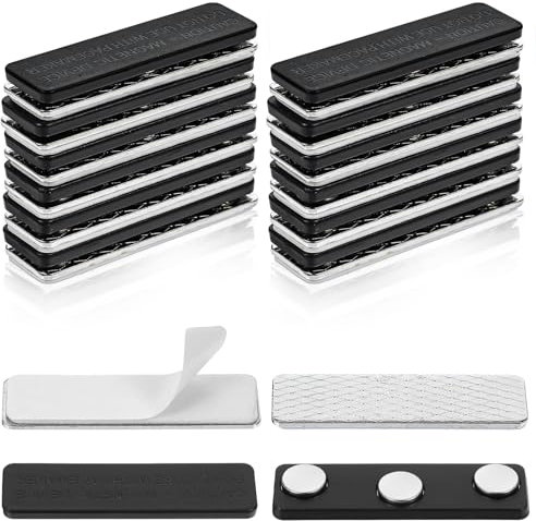 YUXIANLB Magnetic Strip Magnetic Curtain Closure Badge Clip 12 Pairs Magnets Curtain Closure Self-Adhesive Window Strips Clips Blackout Blind Accessory Window Fixing Clips for Fly Screen Business Card