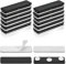 YUXIANLB 12 pares de clips magnéticos para cortinas opacas con clip para etiquetas de nombre, accesorios adhesivos para ventanas, accesorios de insignia, accesorios para persianas opacas, pequeños