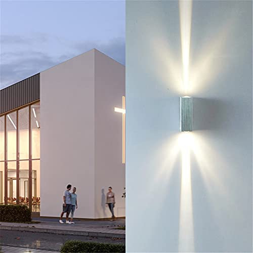 GSZCCZS PronCine a Parete, Moderna sconde murale, Lampada a Parete Impermeabile per Esterni 6W LED IP 65 IP65 LIMINA di ALLUMINO di ALLUMINI