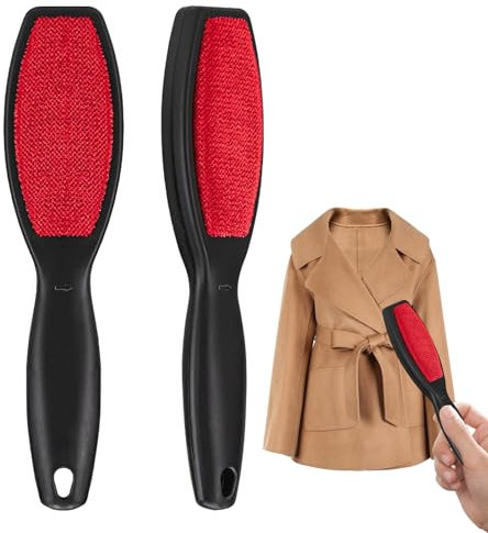 Clothes Brush 2pcs Lint Brush for Pet Hair Double Sided Lint Brushs Reusable Portable Pet Hair Remover Brushs for Clothes And Furniture