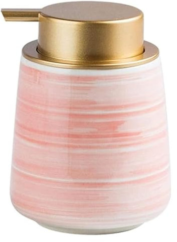 Dispensador de Jabón, Dosificador de Jabón, Dispensador de desinfectante de manos con bomba fácil de presionar, botella de desinfectante de manos recargable, dispensador de ducha for baño(Light red)