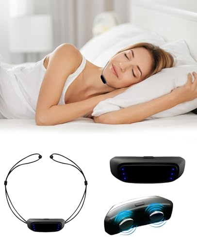 SEESUNO Anti Snoring Devices, Electric Pulse 6 Speed Adjustment Machine, Snoring Aids for Men Women Stop Snore