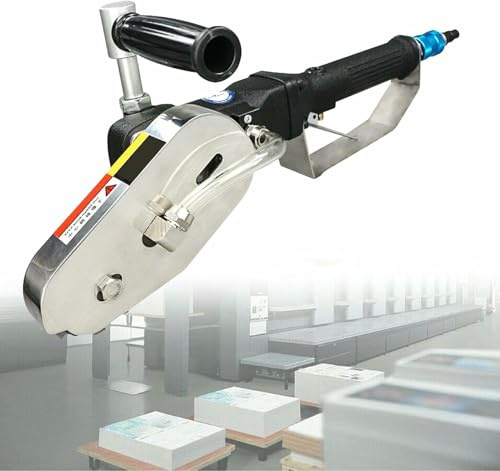 XDRGOOIUY Pneumatischer Karton-Abfall-Stripper, Abfall-Stripper, pneumatische Karton-Abstreifmaschine, Papierkantenschneider, Trimmwerkzeug mit legierter Stahlkette