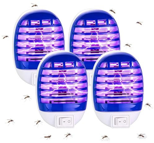 4 Pack Lampe Anti Moustique, Appareil Anti Moustique Electrique