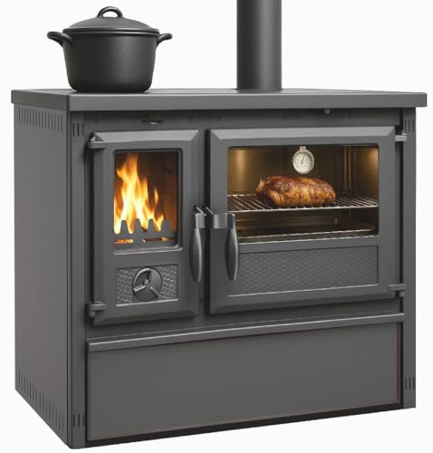 Küchenofen Holzherd Modell Forno - gussgrau - 6 kW