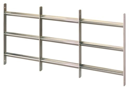 Alberts 553692 Fenstergitter Venlo | ausziehbar | galvanisch blau verzinkt | 450 x 500-650 mm