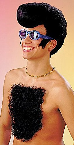 Festartikel-Müller Brusthaartoupet Farbe SCHWARZ Brust Haare Fasching Proll Macho