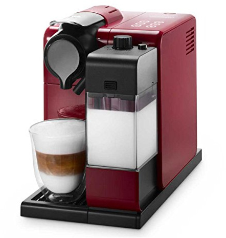 De'Longhi Nespresso Lattissima Touch EN 550.R Kaffekapselmaschine mit Milchsystem, Gratis Welcome Set mit Kapseln in unterschiedlichen Geschmacksrichtungen, 19 bar Pumpendruck, Rot