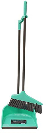 Long Handle Dustpan and Bristle Brush Set