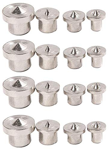 Saipor 16pcs Wood Dowel Tenon Centers Set - 6/8/10/12mm, Set of 4