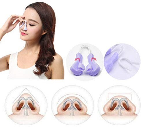 Rawisu Nose Shaper Nose Clip Nasenformer Richten der Nase,Nase Nach Oben Anheben,Nose up Clip, Silikon Nasenklammer Flache, Hypertrophische, Kollabierte Nase