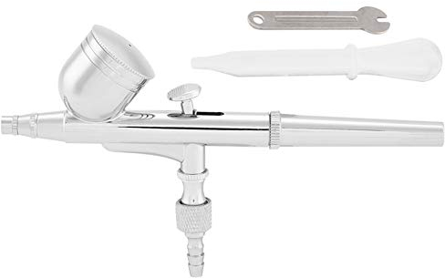 Haofy Dual Action Airbrush Pistole, Schwerkraftzufuhr Dual Action 7cc Airbrush Paint Spritzpistole Kit Werkzeuge für Spielzeug Nagelpflege(0.3mm)