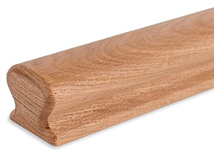 Handlauf Roteiche lackiert - 55x50mm - Omega (100 cm)