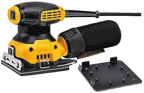lijadora de pared Lijadora orbital eléctrica, hoja de 1/4 pulgadas, portátil, 230w, pulidora eléctrica for carpintería, máquina de papel de lija