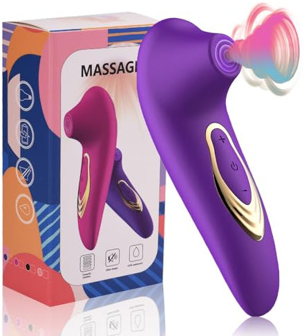 Vibromasseurs sex toýs femme, Sex Toýs Couple Gode vibro-masseur sextoy vibromasseur, femme clitoridien puissant Avec 5 modes de stimulateur clitoridien (Violet-2)