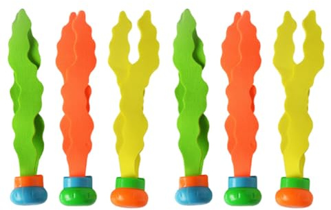 JOINPAYA Seetang Tauchspielzeug Für Kinder 6 Stück Badespaß Unterwasser Schwimmbad Spiele Eltern-Kind Geschenk 17X3.5 cm
