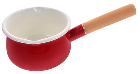 SHOWERORO Small Milk Pot Non-Stick Household Milk Pot for Food Cooking Heating Saucepan Pouring Lip for Kitchen Use