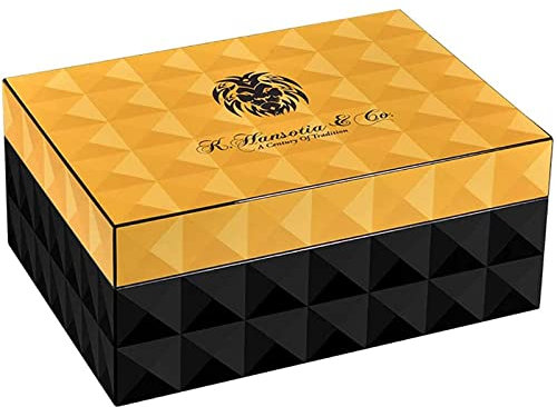 WOYZDQ Geschenk Zigarrenkiste im eleganten Holzdesign, hält Zigarren frisch, Humidor, Schreibtisch-Aufbewahrungsbox aus Zedernholz, Zigarrenkiste 27,5 * 18,5 * 9,8 cm Zigarren Humidore
