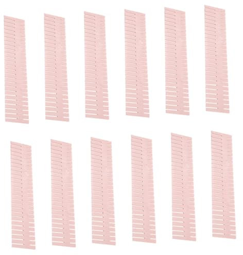 COHEALI 20St Schubladenteiler Küchenschubladen-Organizer-Teiler Schrankteiler storage boxes aufbwahrungs-box Schubladentrenner aus Kunststoff verstellbare Schubladeneinteilung Plastik Rosa