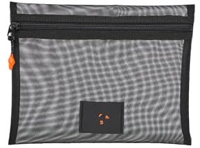SP TECH Mesh Organizer Flat – Netz Organizer Aufbewahrungsnetz Kabeltasche für Technik und Reise – Schwarz
