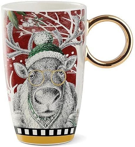 Egan Weihnachtstasse, Motiv: Rentier, mit einem Fassungsvermögen von 440 ml. Die Referenz lautet: 120164