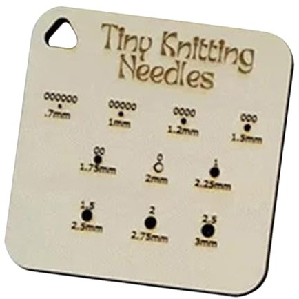Knitting Gauge Measuring Tool | Wooden Guide Knitting Tool for Spinners, Multifunction Craft Supplies for Craft Projects, Sewing and Measuring