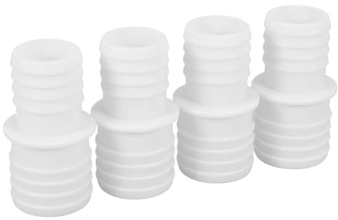 NUOBESTY 4pcs Drain Hose Connectors for Washing Machine Adapter Extension Drain Hose Connector