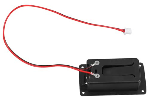 TOYANDONA Boîtier De Pile Pour Guitare Électrique Avec Compartiment à Pile à Deux Broches Et Micro Actif Pour Accessoires De Guitare