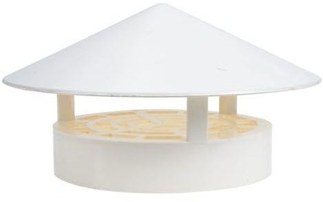 BUGUUYO Cappuccio Antipioggia in PVC per Sfiato e Ventilazione Tetto Protezione Traspirante e Durevole con Design Inclinato per Drenaggio Rapido Facile da Installare
