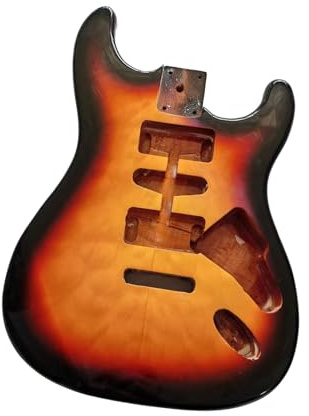 Gitarrenkorpus Bausätze Sonnenuntergangsfarbene E-Gitarre Mit Doppelseitigem Mahagonikorpus