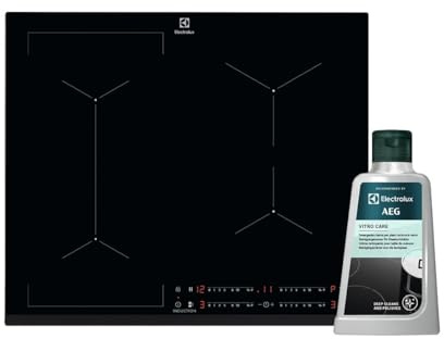 Electrolux Set 2 Prodotti: Piano Cottura a Induzione LIL63443 60 cm, 4 Zone con Bridge, PowerBoost, Hob2Hood, Vetroceramica + Detergente Vitro Care M3HCC301 per Piano Induzione e Vetroceramica 300 ml