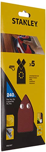 STANLEY - 5 Feuilles Abrasifs Multi Ponçage - STA31457-XJ