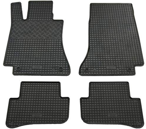 Gummi Fußmatten Set, 4teilig, Gummifußmatten Gummimatten Matten