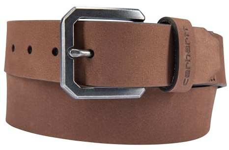 Carhartt Men's Legacy Leather Belt, Brown, 36