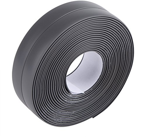 TOPINCN Wall Sealing Strip, Kitchen Sealing Tape Strong Waterproof Self Adhesive Tape for Kitchen Sink/Bathroom/Toilet/Bathtub/Shower(38Mm*3.2M) (Dark Grey)