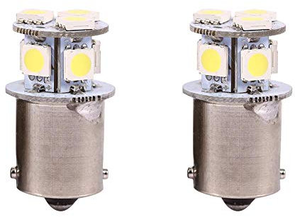 LED lampadine luci freno auto 2pcs bianco BA15S R5W 1156 5050 8SMD LED auto freno luci lampadine