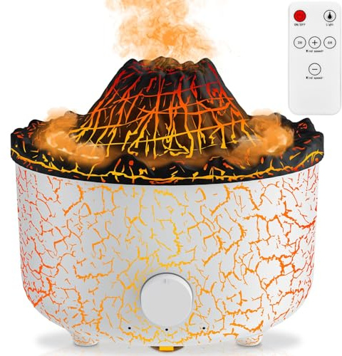 Humidifier Volcano Effect Diffuser, Two Mist Modes, Large 560ml Water Tank, Power Outage Protection, Multiple Lighting Modes, With Timer