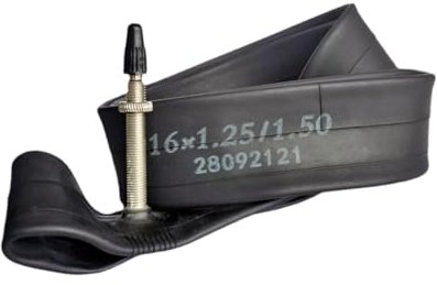 Baoblaze Fahrradschlauch, Fahrradreifenschlauch, passend für 16 Zoll (40,6 cm), Reparatur, schwarz, 16 x 1,25–1,5, Ersatz-Fahrradschlauch für Mountainbike,