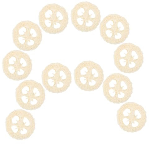 Happyyami Jouets à Mâcher en Luffa Soins Oraux Lot de 20 Pièces Beige Comportement Destructeur, Forme Créative pour Hamsters Adaptée aux Petits Rongeurs