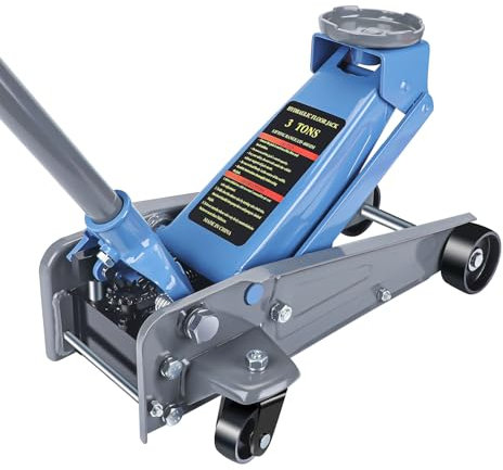 3 Ton Trolley Floor Jack,Trolly floor Jack with A Range of 133mm to 460mm,Made of Durable Aluminium Steel with Wheels for Secure Lifting,Providing Stable Support for Various Cars