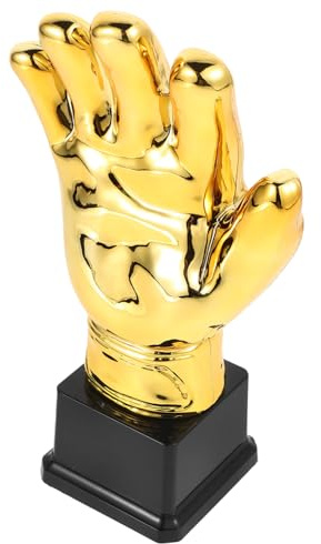 Toyvian Coppa Guanti Calcio Portiere in Plastica Oro per Calcio