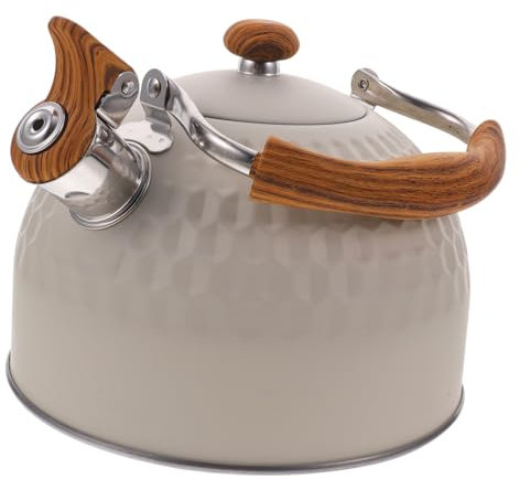Cabilock Bouilloire à Thé en Acier Inoxydable 2,5L Bouilloire Chauffante Sifflante Pratique pour Cuisinière Compatible Induction Bouillir de L'Eau de et Sécurité