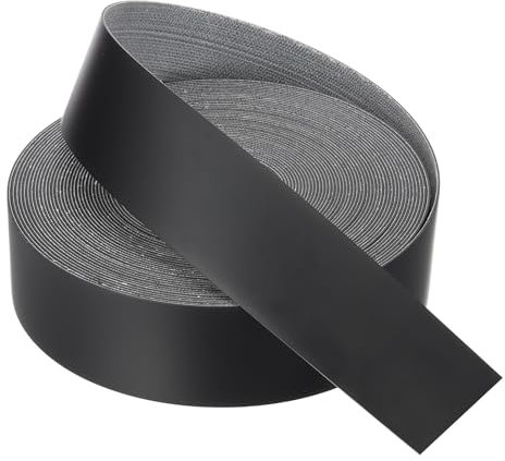 QUARKZMAN Nastro per Finitura a Bordo Nero 50 ft x 1-3/4 Pollici Nastro in Faggio Pre-Incollato Flessibile per Finiture in Compensato con Adesivo Hot Melt per il Restauro di Mobili