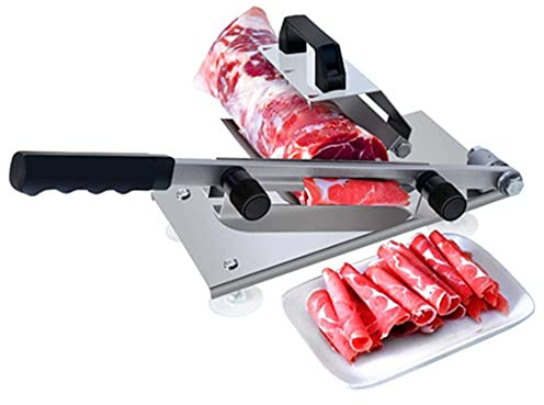 Meat Slicer for Home or Commercial use,Meat Slicer,Manual Ribs Bone,Adjustable Slice Thickness Meat Cutting Machine, Vegetable Slicing Machine Kitchen Cooking Kit for Home Restaura