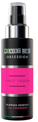 Ma-fra, Maniac Line, Maniac Obsession First Touch, désodorisant pour voiture en spray 150 ml, parfum fruité et floral, haute intensité, doux et spontané