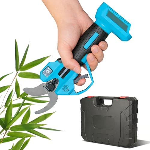 Batteridriven grensax för Makita 18 V, elektrisk trädgårdssax, elektrisk grensåg, 25 mm maximal skärdiameter med LCD-skärm, för grenar, buskar, stammar
