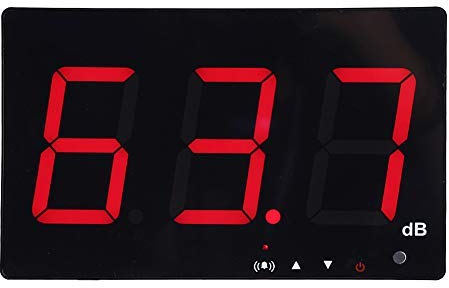 30~130 dB Digitaler Schallpegelmesser 9,6 LCD-Digitalanzeige Wandmontage Dezibelmesser Echtzeitüberwachung mit Datenlogger und Alarm, Genauigkeit 1,5 dB